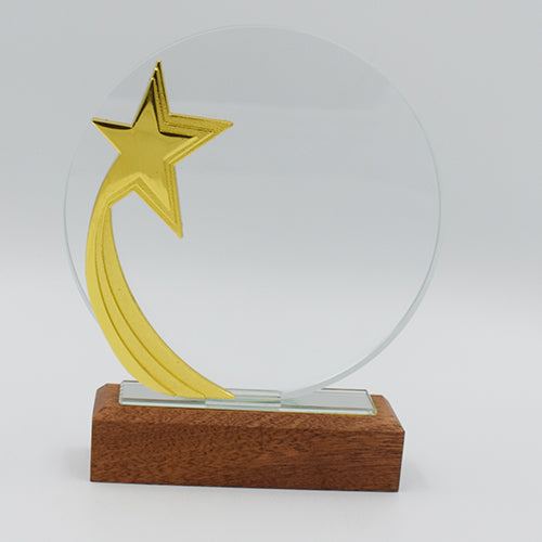 Star Crystal Round Shield