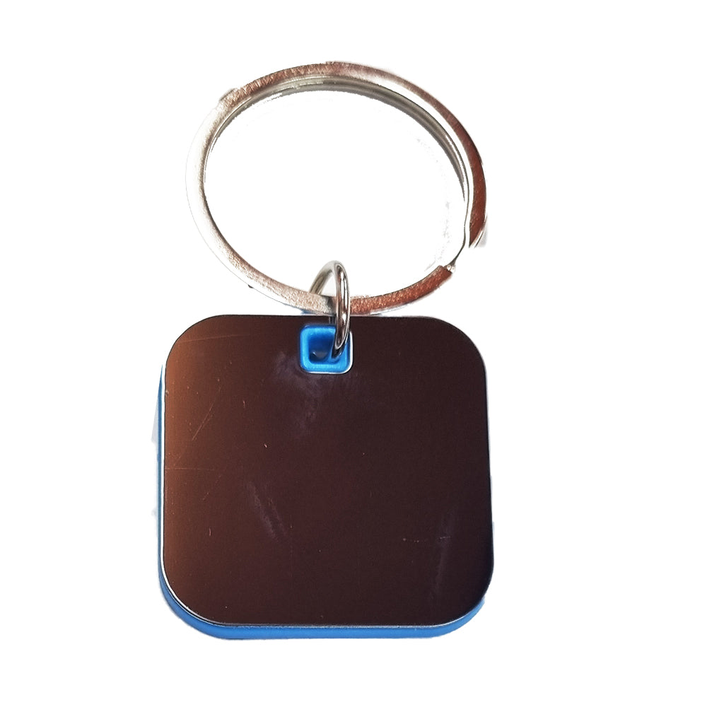 GJ-028-LIGHT BLUE-Metal Keychain