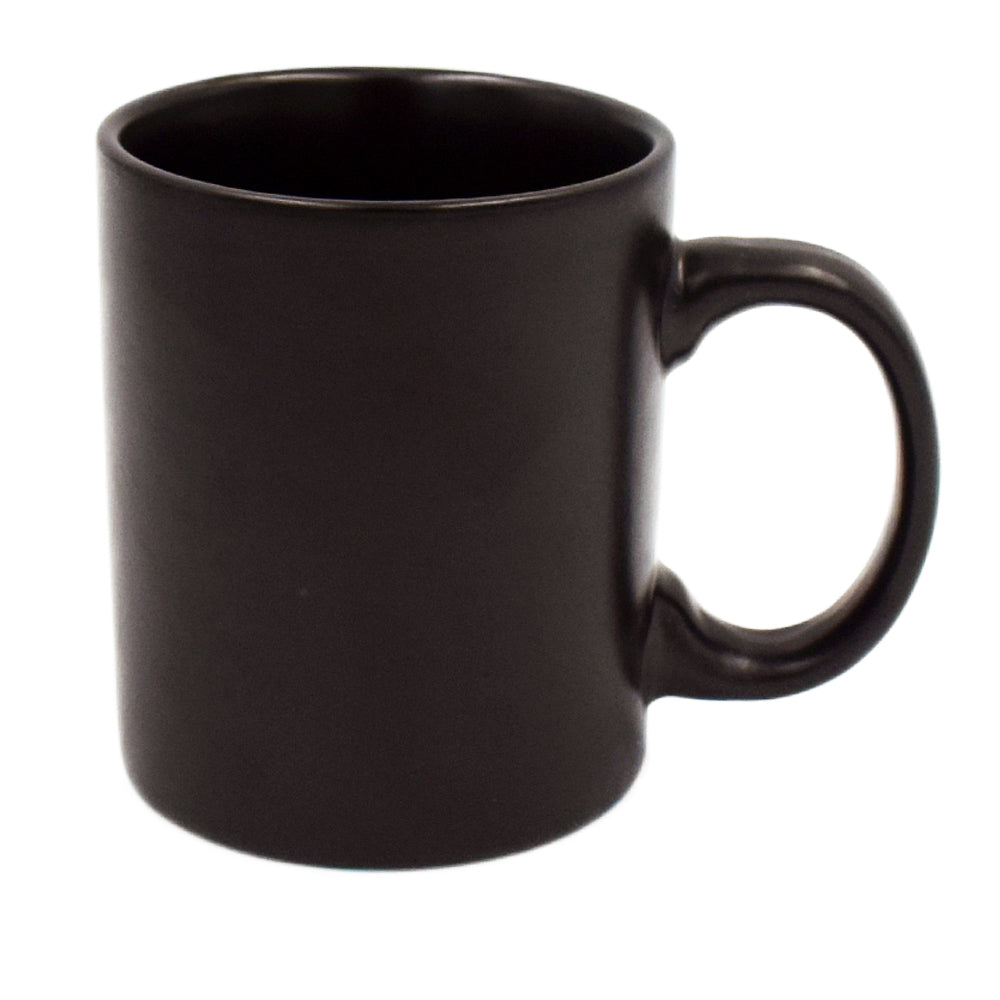 Black Matt Large Ceramic Mug