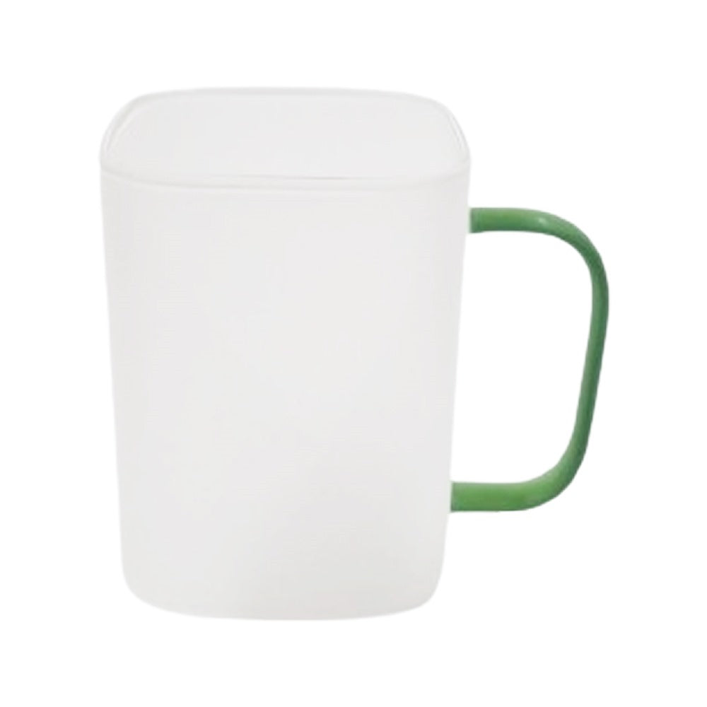 FSM- Green - Sublimation Frosted Square Glass Mug