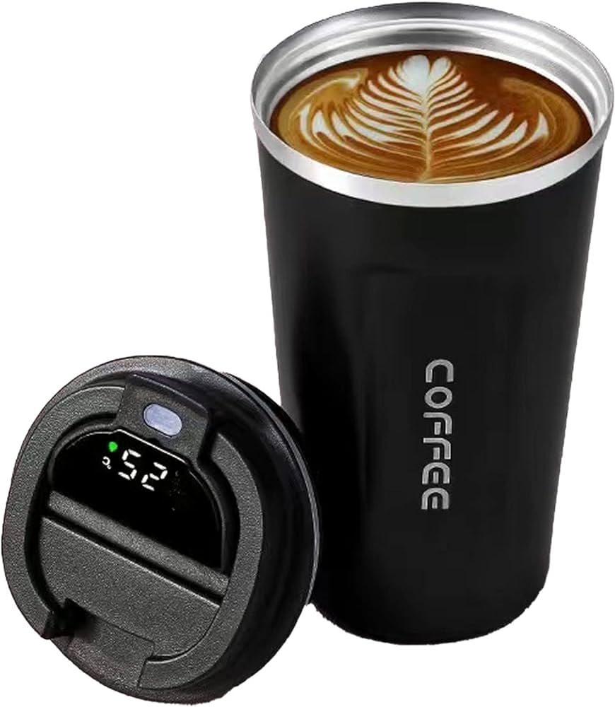 Yf-811- Black Coffee Mug with Temprature