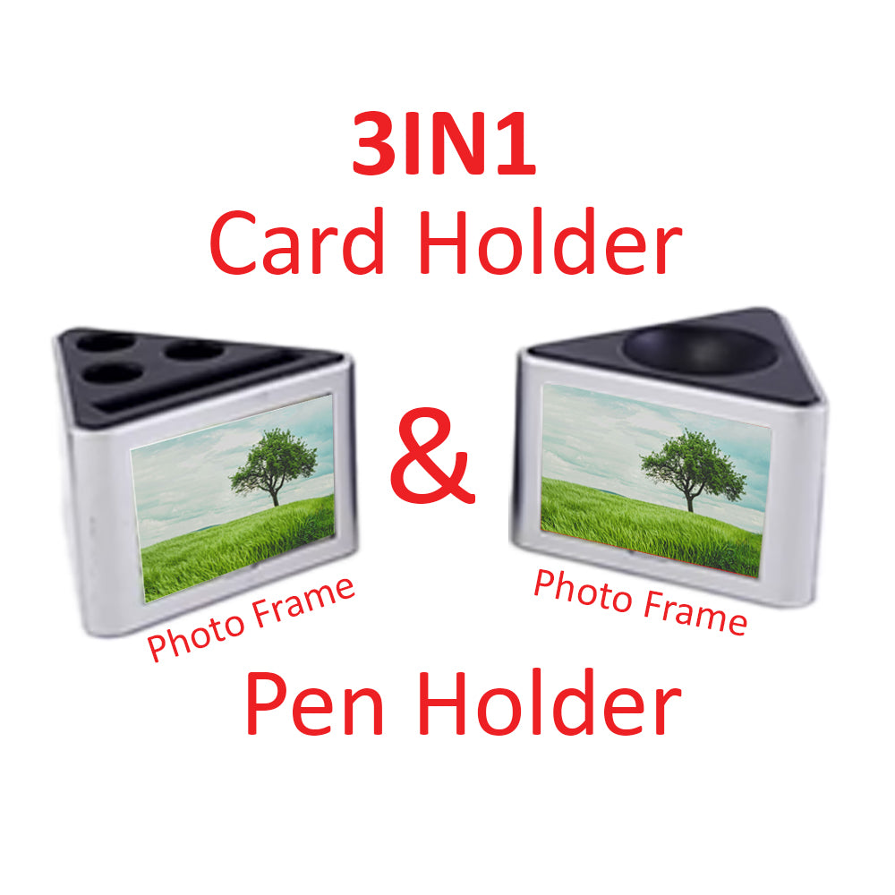 7040- Photo Frame + Card Holder + Pen Holder