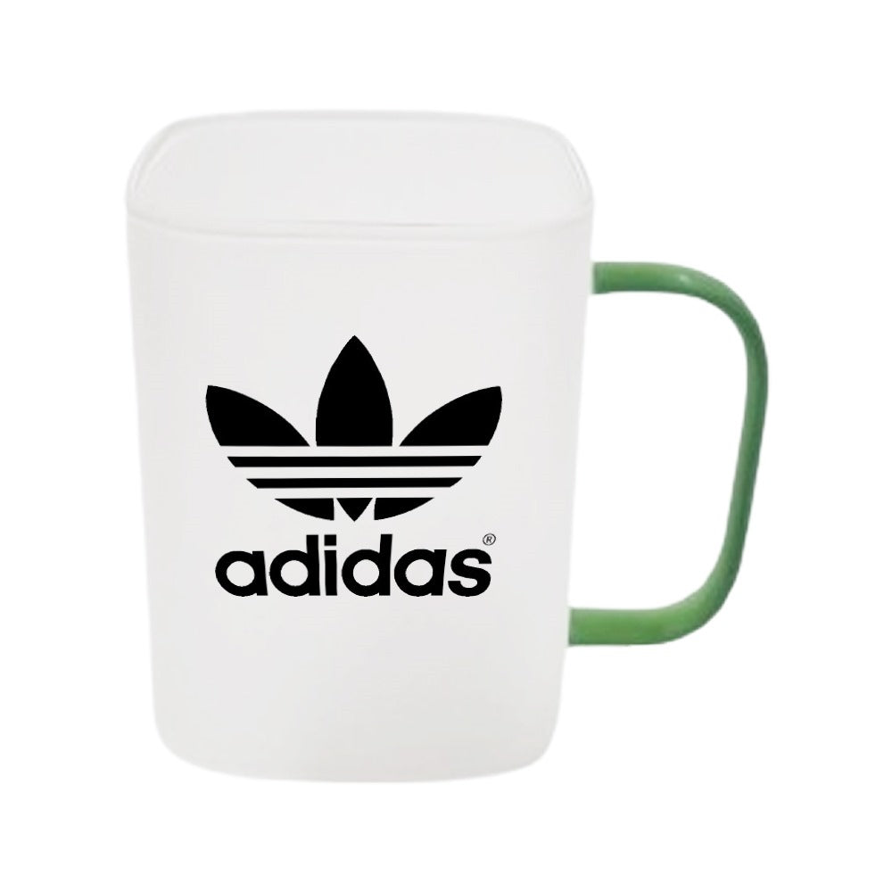 FSM- Green - Sublimation Frosted Square Glass Mug