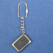 Square Metal Keychain