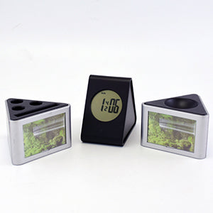 7040- Photo Frame + Card Holder + Pen Holder+ Table Clock