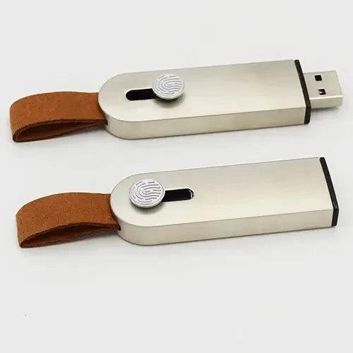 USB-011-Metal and leather USB - simple