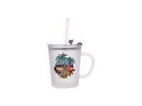 Frosted Sublimation Mug with Lid