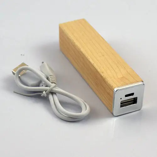 Wooden Power Bank 2600 mAh - simple