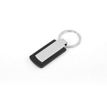 MS-605-BLACK Promotional Leather Keychain