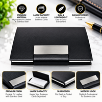NW-247 - Black Leather card Holder
