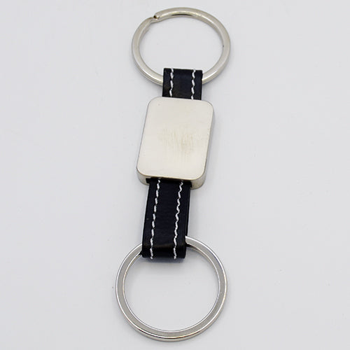 Double Ring Metal Keychain