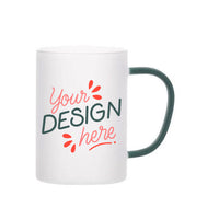 Albizco Super Saiyan Goku Printed Frosted Glass Mug with Green Handle (330 ml / 11 oz) – Anime Coffee Cup for Dragon Ball Z Fans, Gamers & Office Desk