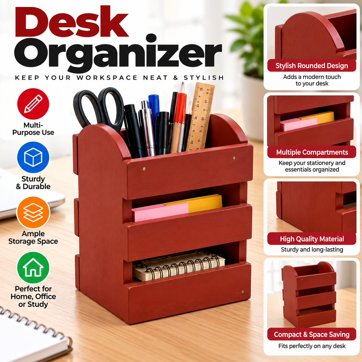 2003- Wooden Pen Holder