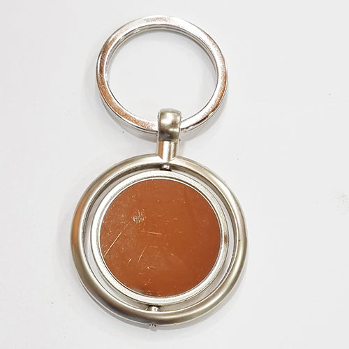 Brown Metal Keychain