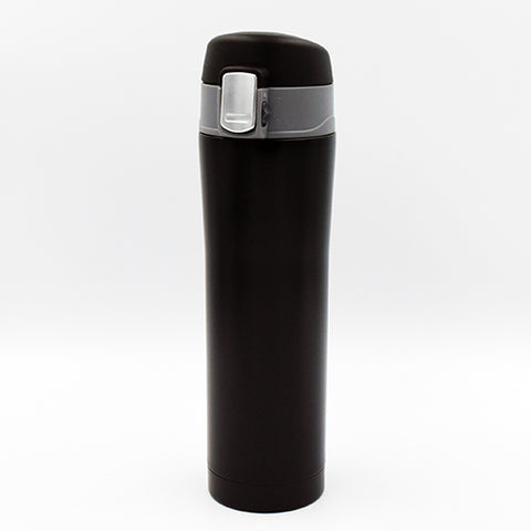BLACK STAINLESS-STEEL FLASK