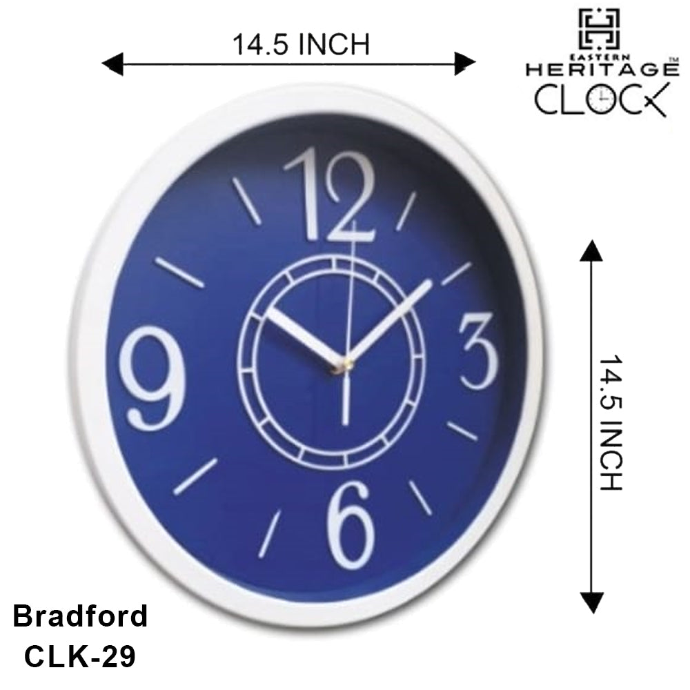 Blue Vintage Wall Clock