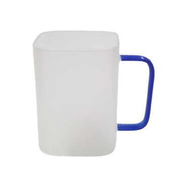 FSM - Blue -Sublimation Frosted Square Glass Mug