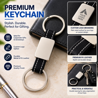 Double Ring Metal Keychain