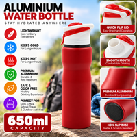 Red Aluminum Sports Bottle