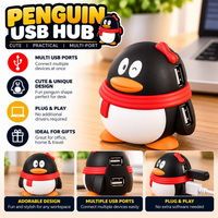 Penguin Shaped USB Hub