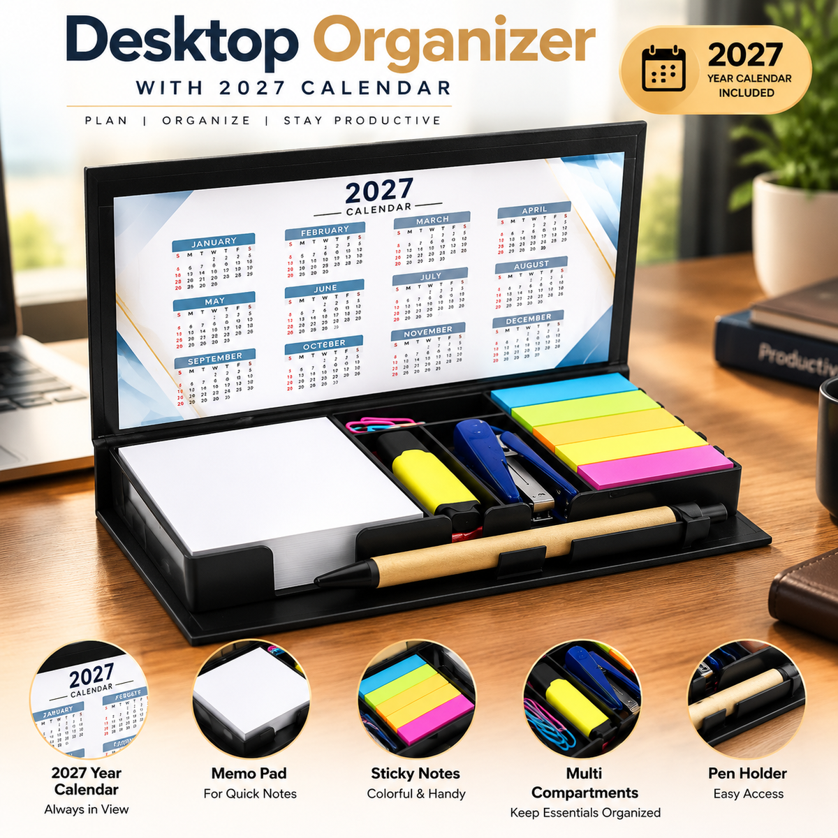 Sticky Note pad Organizer Set -B10