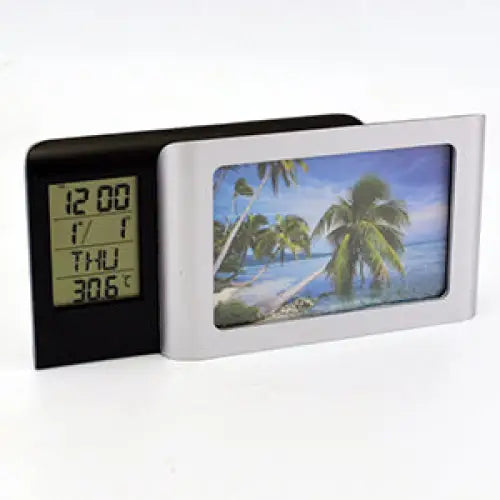 Table Clock with Photo Frame