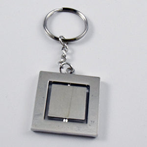 Square Metal Keychain