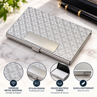 LC-021- Leather + Metal Card Holder