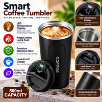 Yf-811- Black Coffee Mug with Temprature