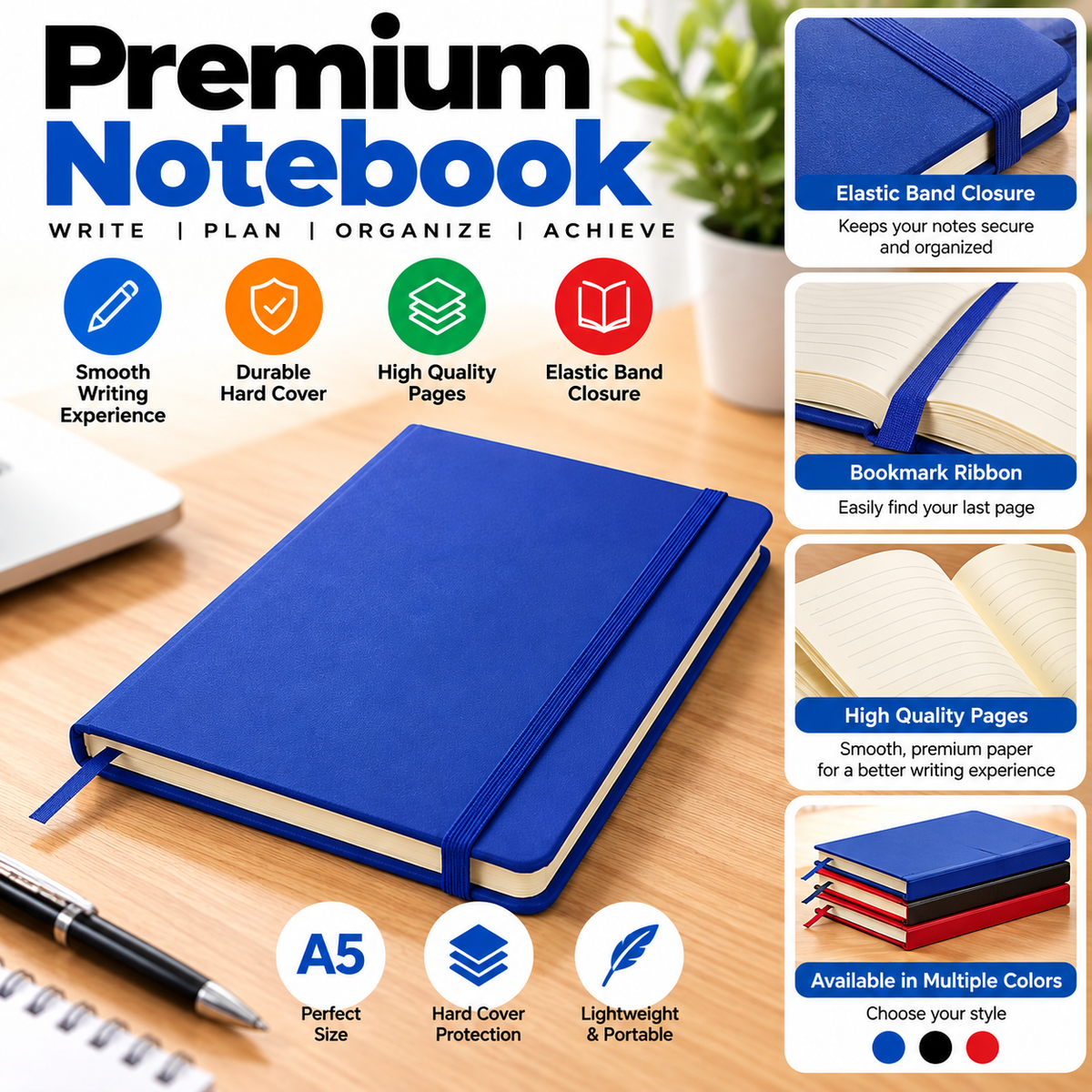 Note Book Dairy - BLUE - A5