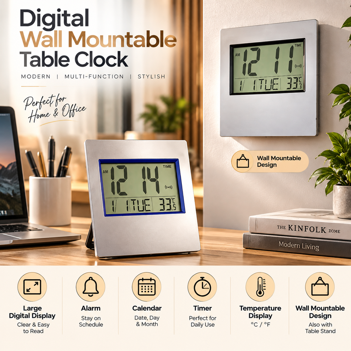LCD WallClock