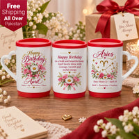 Happy Birthday April Ceramic Printed Mug