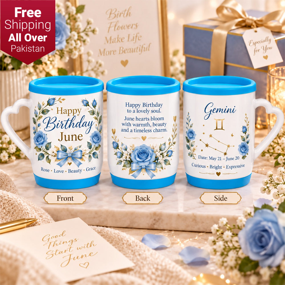 Happy Birthday June Ceramic Printed Mug