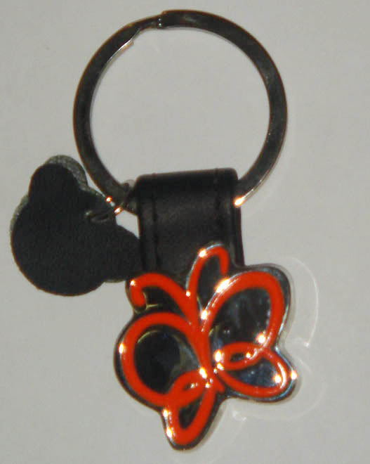 Black Butterfly Keychain