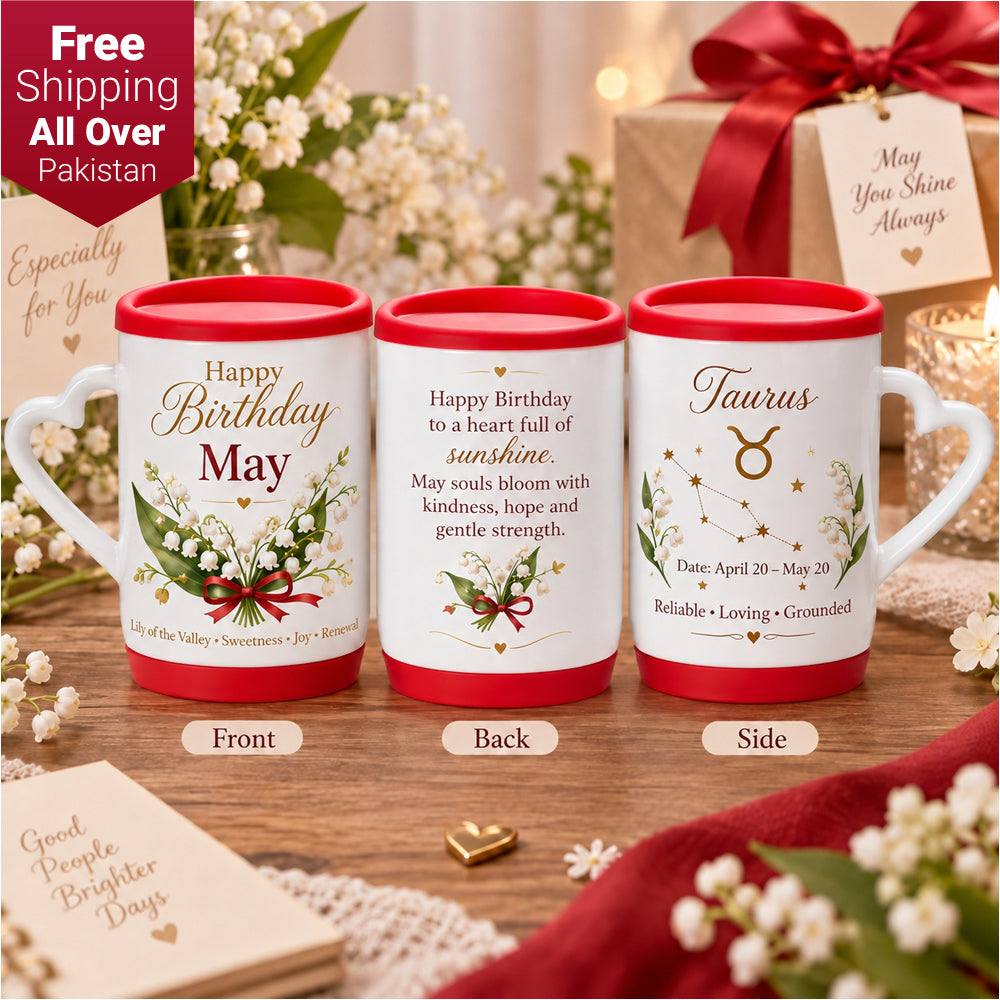 Happy Birthday May Ceramic Printed Mug