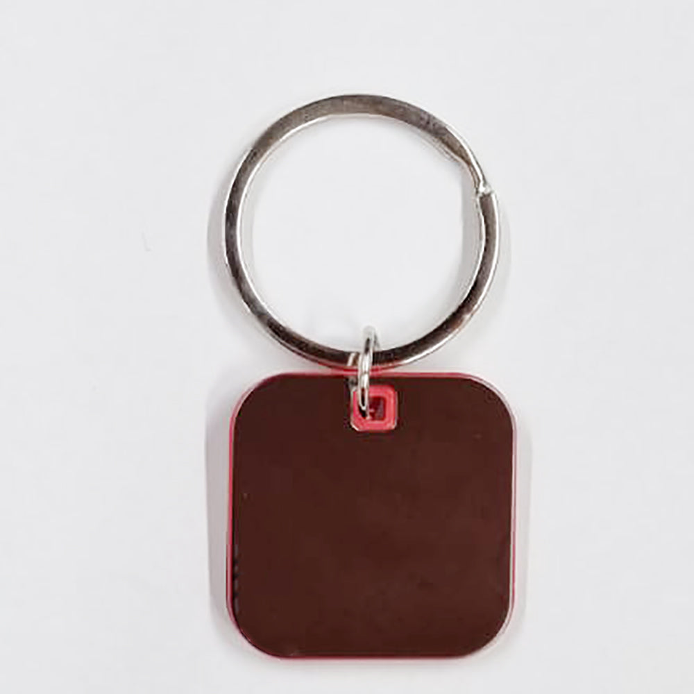 Red Metal Keychain