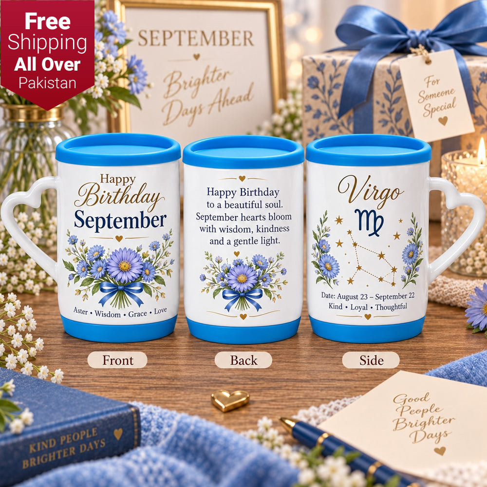 Happy Birthday September Ceramic Printed Mug