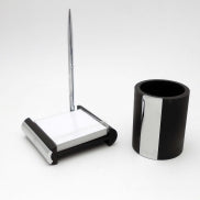 Desk Set with Pen n Slip Holder with Black Pen