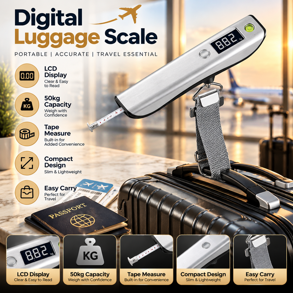 Digital Luggage Scale TWS-025