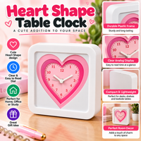 6023- Heart Table Clock