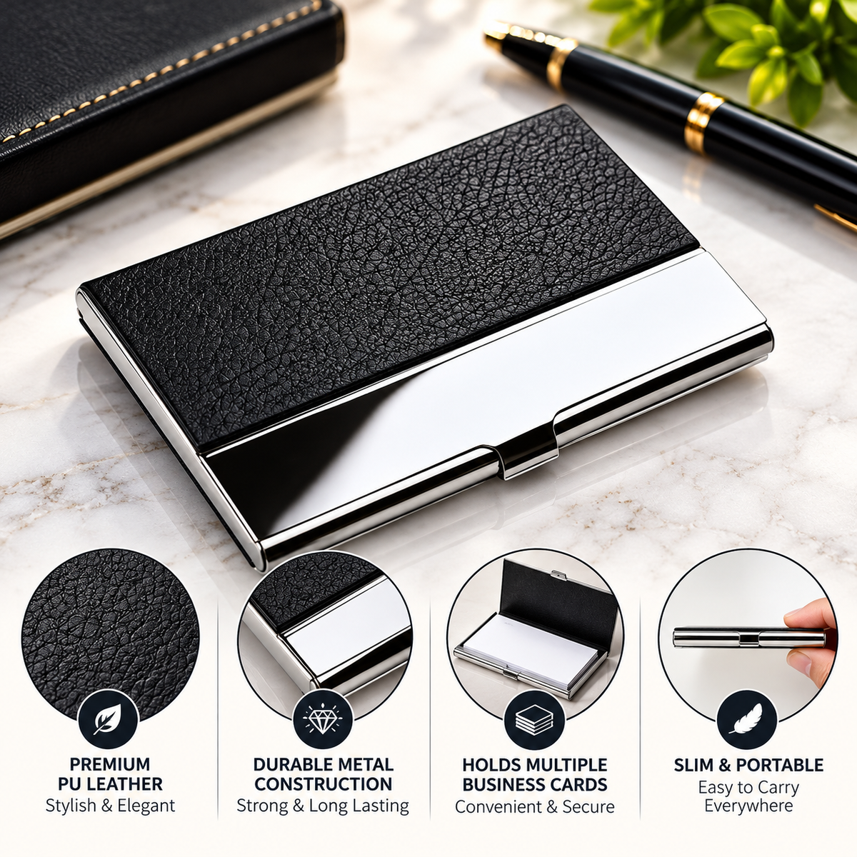 Lc-060 - Leather Credit Card Holder