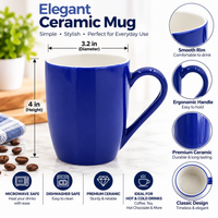 Royal Blue Ceramic  Mug - 910