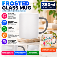 FRM - Grey  - Frosted Glass Mug