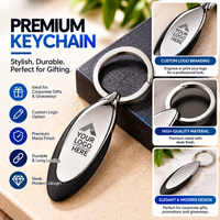 Plain Oval Keyring