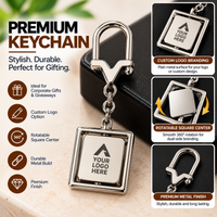 Square Mirror Keychain