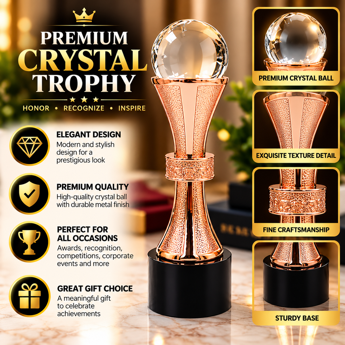 Resin Football Trophy