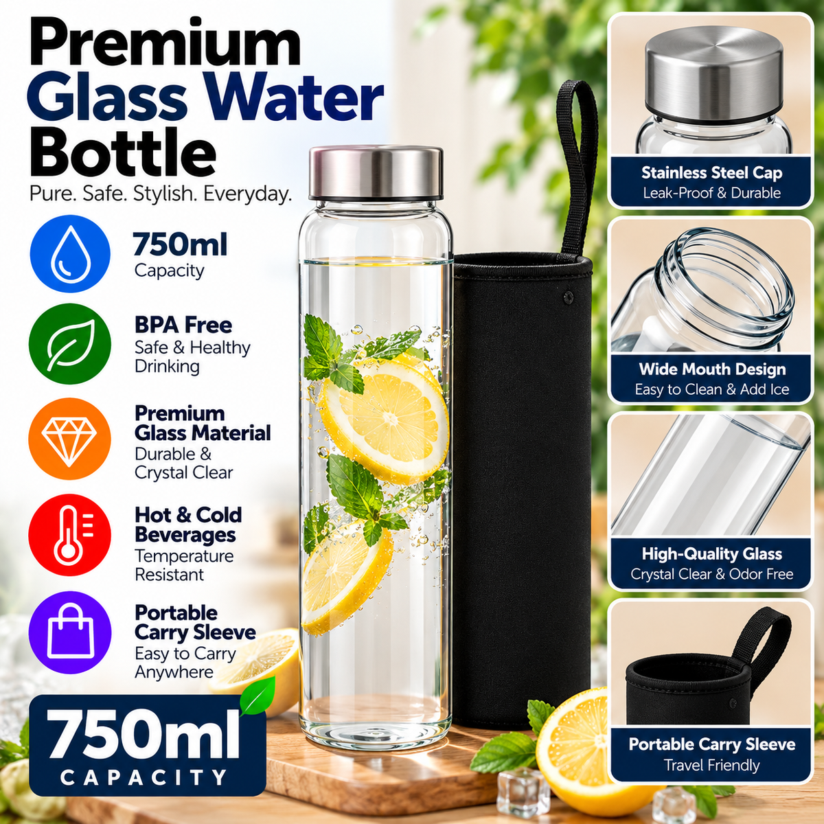 Glass Bottle YF-823
