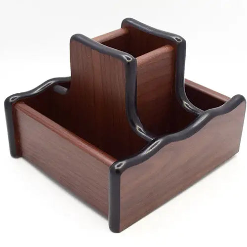 JS-8009-Wooden Desk Organizer - simple