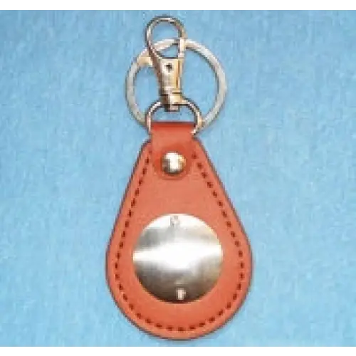 Metal + Leather Car Keyring