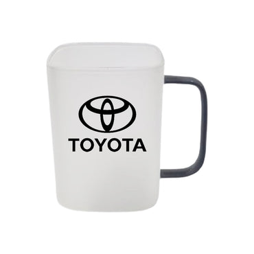 subtle grey handle WHITE MUG